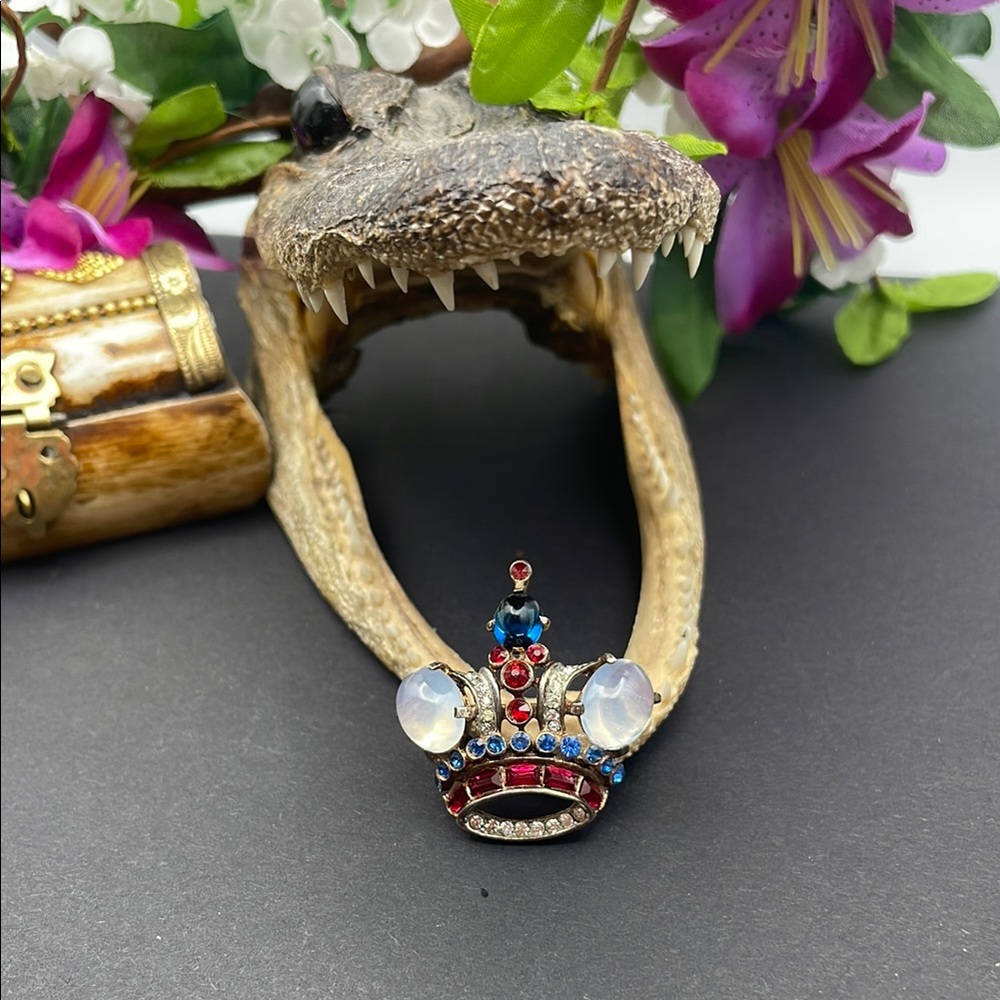 Alfred Philippe Sterling Trifari crown Brooch vintage 🔥
